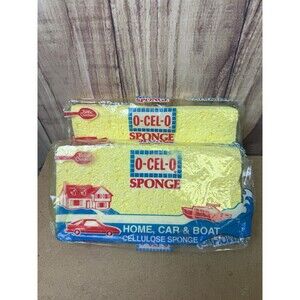 Rare Set Of 2 Vintage Betty Crocker O-CEL-O Sponge Large SEALED USA